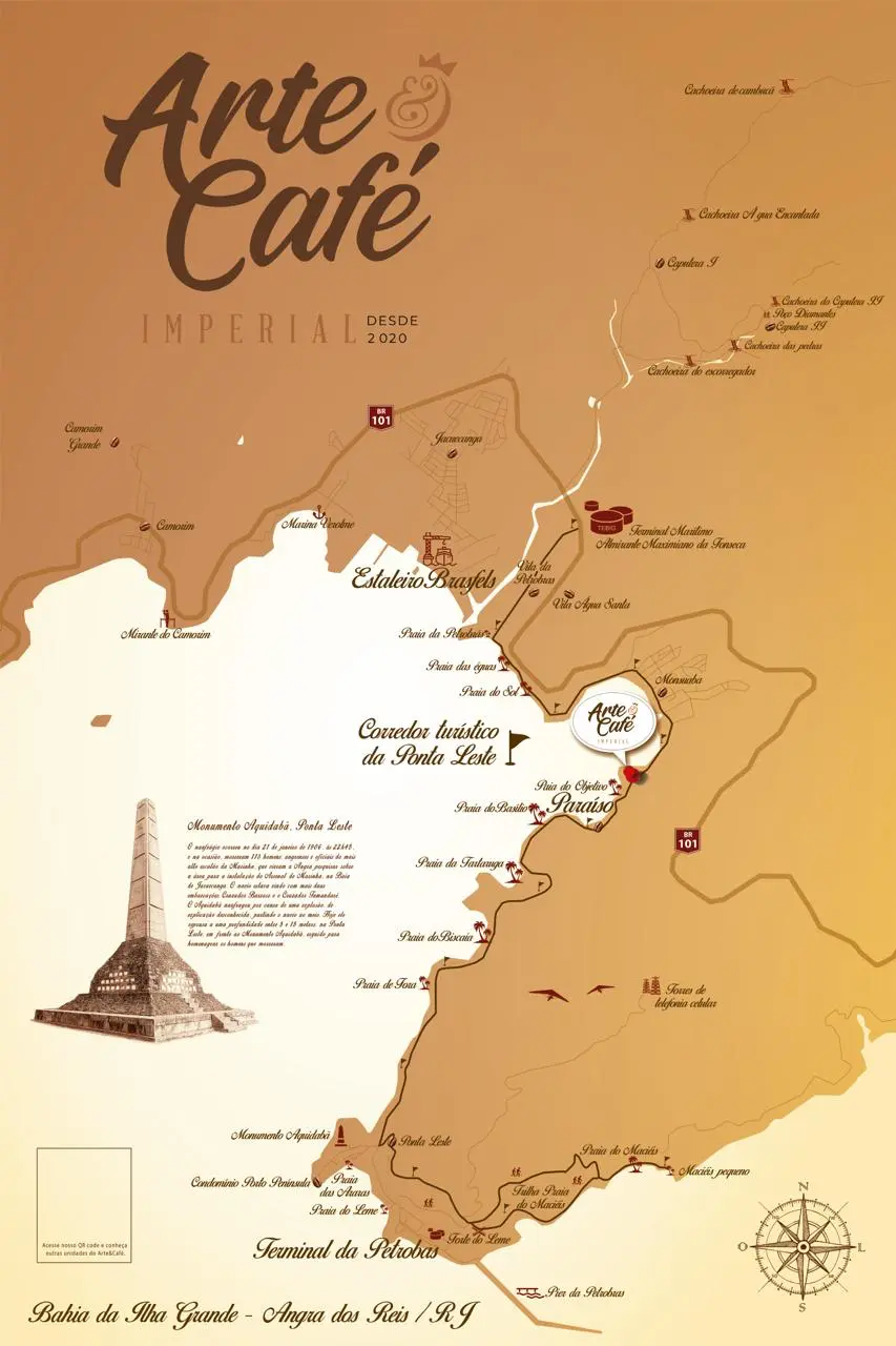 Localização Arte & Café Imperial